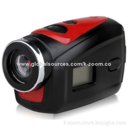 Sports Camera with HD 1,280x720P, Monochrome Digital Display